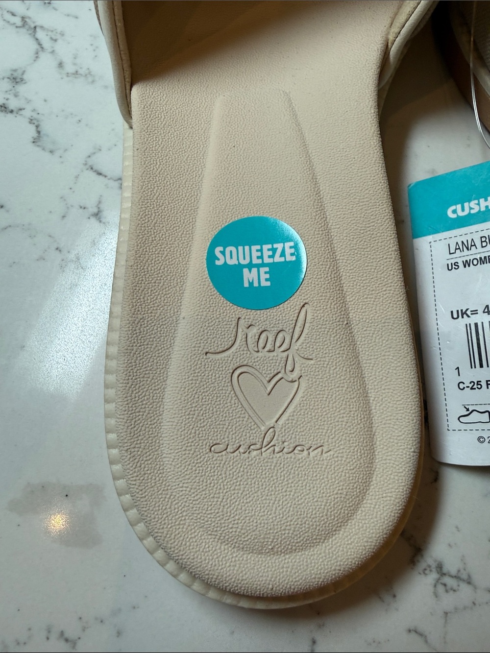 Reef Women’s Lana Buckle Slide Sandals in Vintage White, Size 7 - Picture 4 of 9